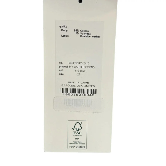 Moussy Vintage Carter Friend Jeans Blue Distressed High Rise Relaxed Jeans 27 - Picture 16 of 16